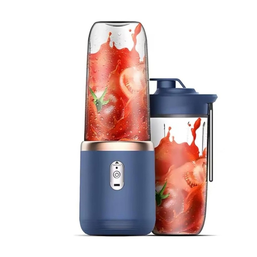 Portable Blender Personal Size Smoothie Maker Juicer Cup‎ USB Rechargeable Blue